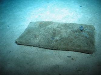 Splinter mat on seabed